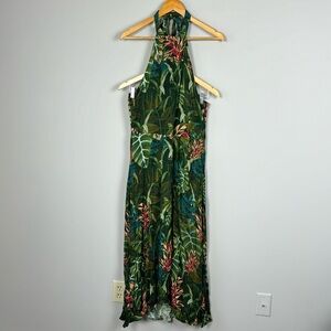 Farm Rio For Anthropologie Foliage Jungle Cutout Cover Up Maxi Dress. Size XL.